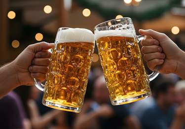 Oktoberfest beer glasses